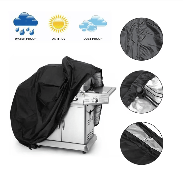 Husa Protecție Gratar, material Oxford, exterior/interior, Impermeabilă 150x100x125 - BUZ.RO