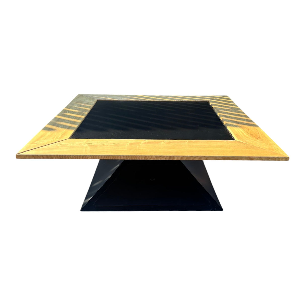 FirePit 5in1 107x107cm Gratar gradina plita 75x 75 cm din otel 8/10 mm|terasa |suport ceaun| cenusar| reglare tiraj| loc depozitare| blat lemn