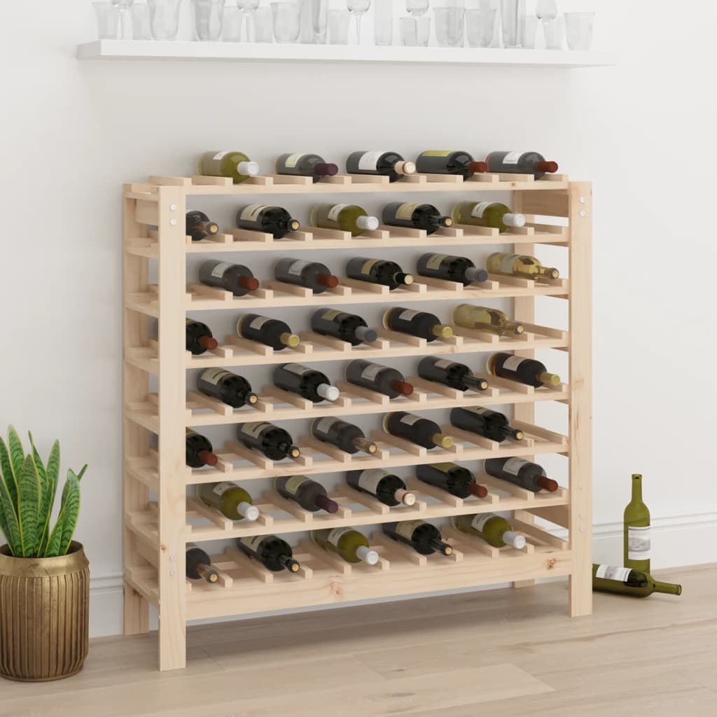 Suport sticle vin, raft vin pentru casa sau pivnita, beci, din lemn, 80 sticle, rezistent,109,5 x 30 x 107,5 cm