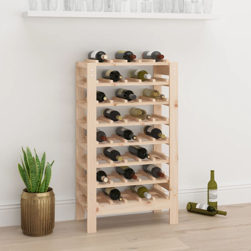 Suport sticle vin, raft vin pentru casa sau pivnita, beci, din lemn, rezistent, 40 sticle,: 61,5 x 30 x 107,5 cm