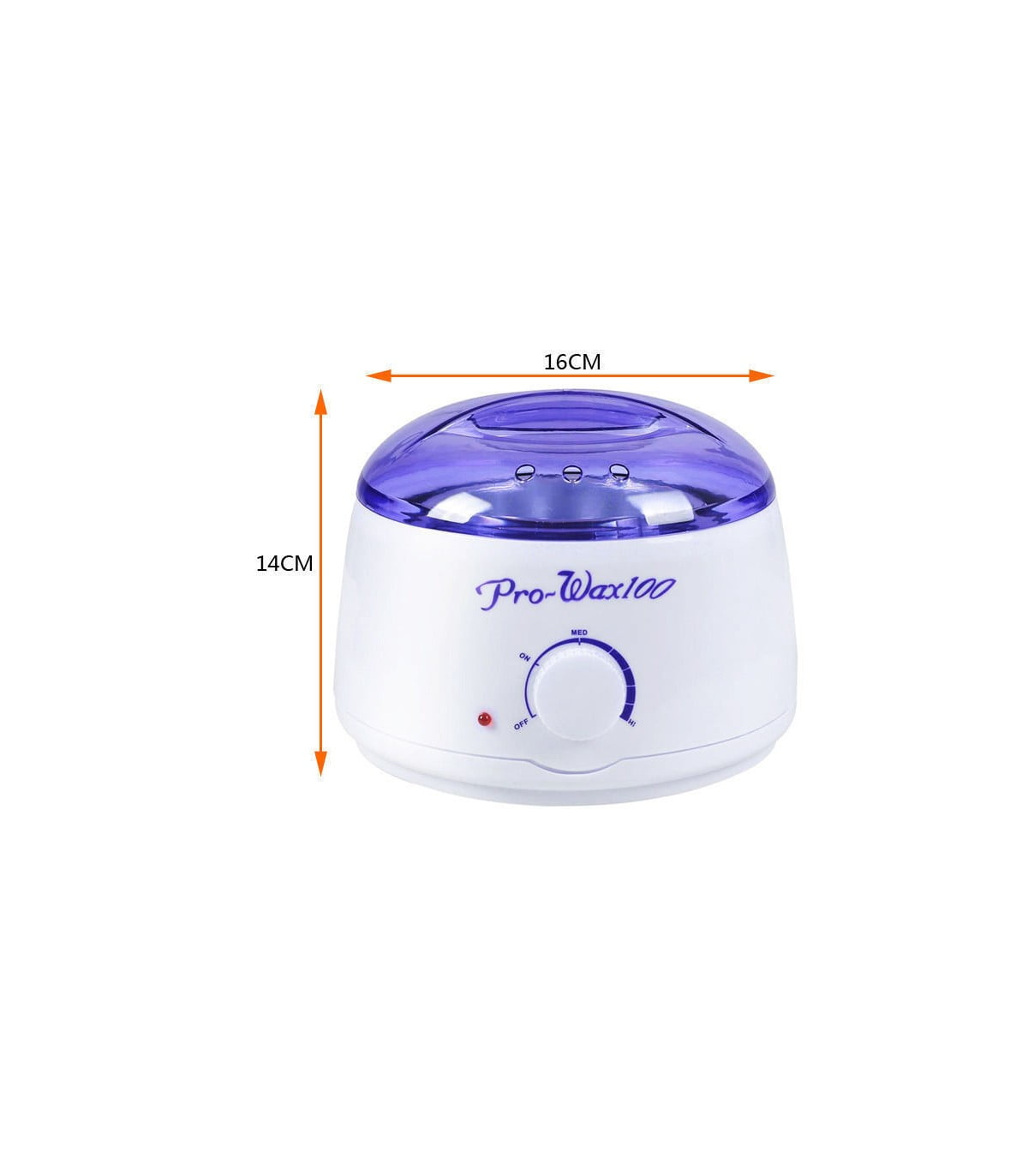 Incalzitor ceara, parafina Pro Wax 100, 400 ml, temperatura maxima 65 grade celsius, ceara epilare, aparat topit ceara, decantor ceara