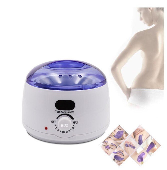 Incalzitor electric, ceara epilatoare 450g, decantor ceara, alb - BUZ.RO