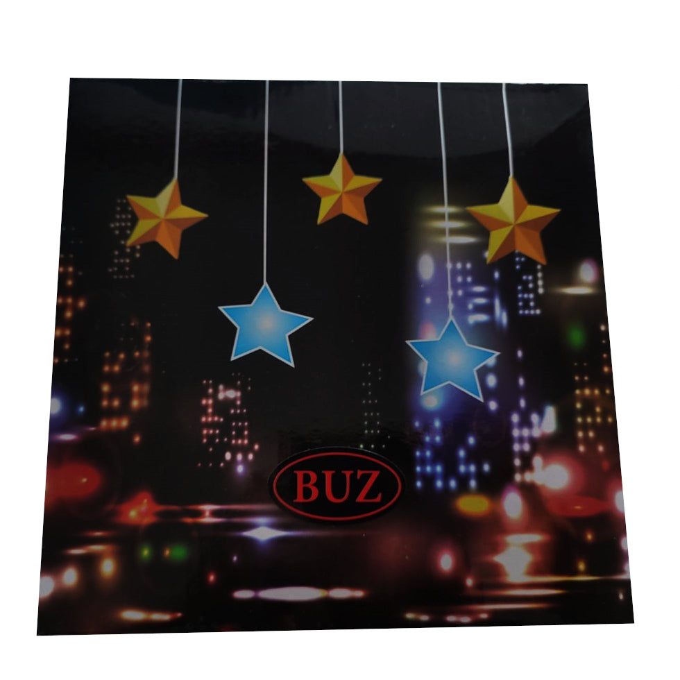 Instalatie Craciun, perdea luminoasa ploaie de stele, pentru interior sau exterior, interconectabila, 3 metri, lumini LED, albastru