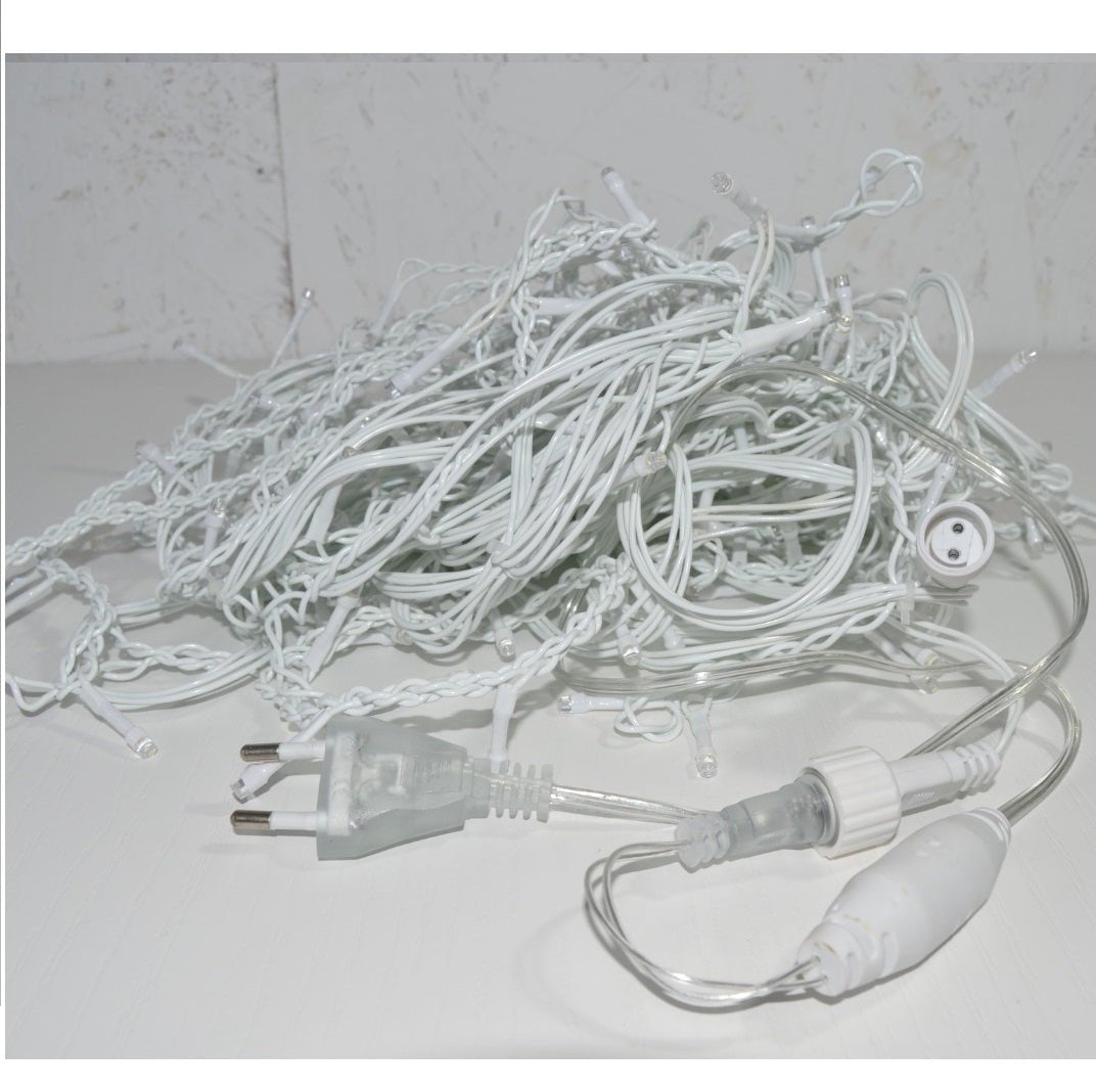 Instalatie luminoasa de craciun, tip erdea, pentru interior exterior, 9 x 0.8 m 252 LED - uri alb - BUZ.RO