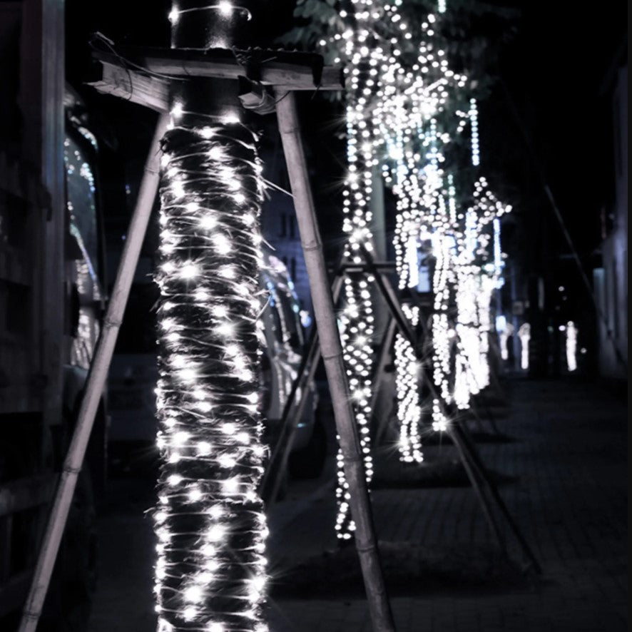 Instalatie pentru craciun, luminoasa, 20 metri, 200 Leduri, pentru interior, alb rece