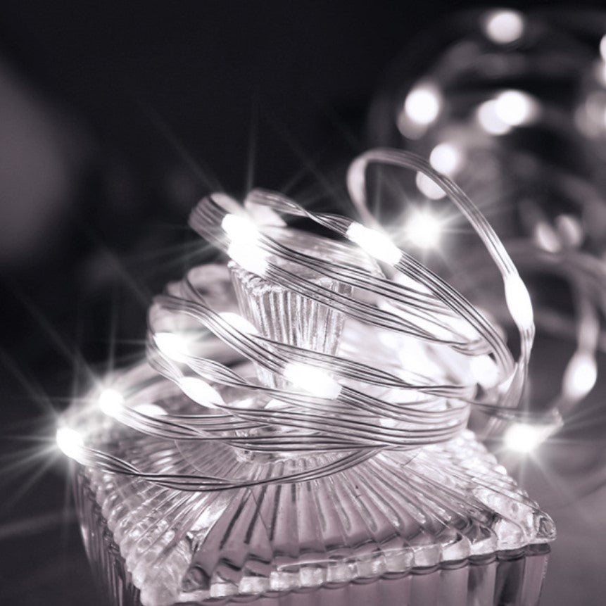 Instalatie pentru craciun, luminoasa, 20 metri, 200 Leduri, pentru interior, alb rece