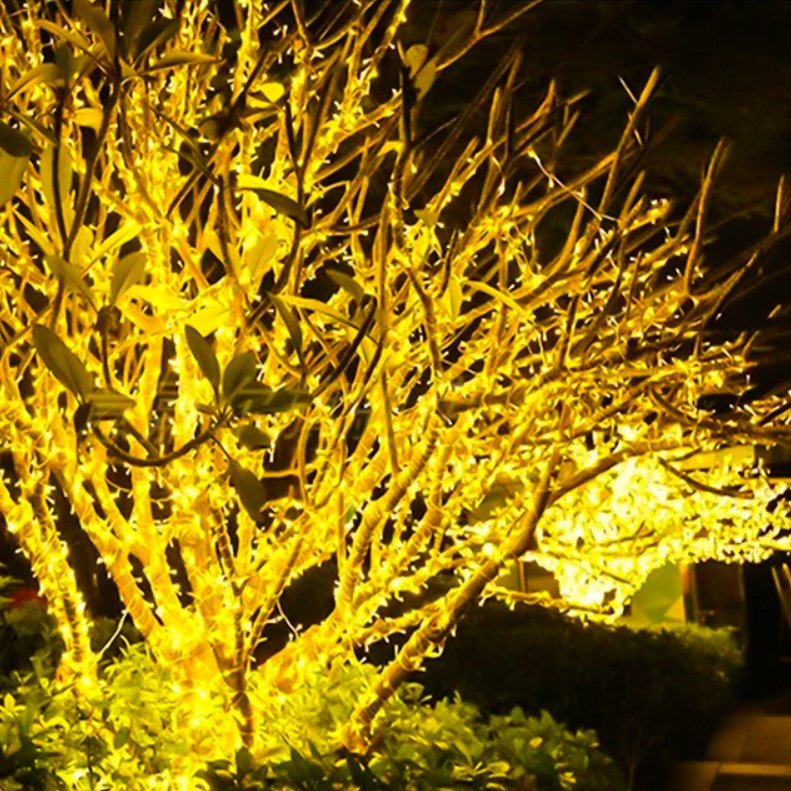 Instalatie pentru craciun, luminoasa, 20 metri, 200 leduri, pentru interior sau exterior, alb cald - BUZ.RO