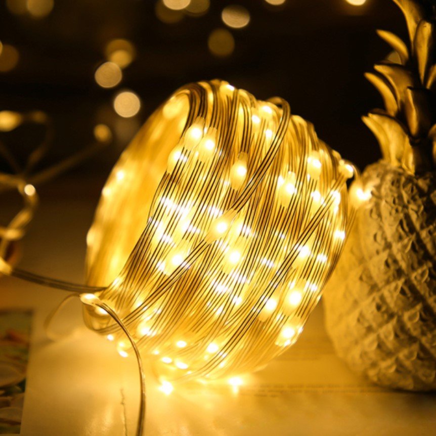Instalatie pentru craciun, luminoasa, 20 metri, 200 leduri, pentru interior sau exterior, alb cald - BUZ.RO
