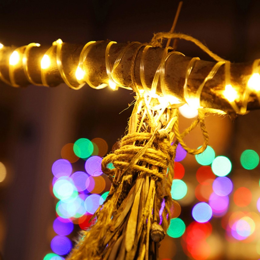 Instalatie pentru craciun, luminoasa, 20 metri, 200 leduri, pentru interior sau exterior, alb cald