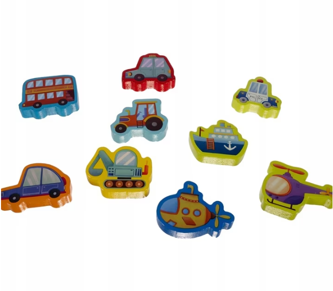 Joc educativ din lemn 6 in 1 logaritmic Montessori cu litere, cifre, forme geometrice si undita