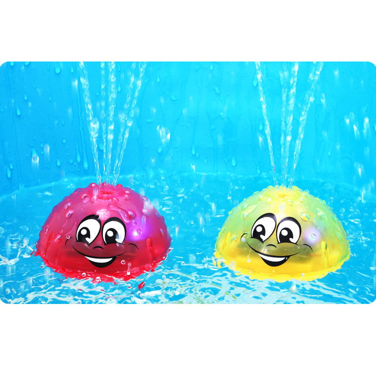 Jucarie de baie copii, tip stropitoare, lumini si sunete, rosie