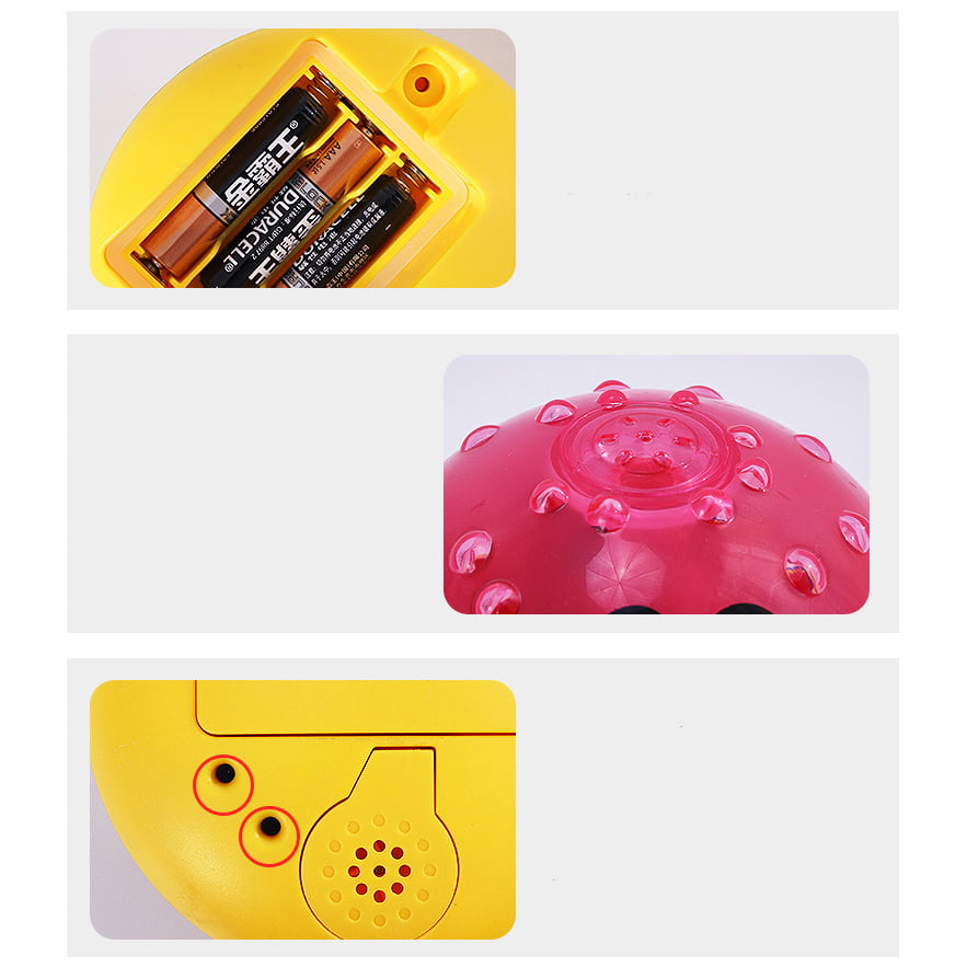 Jucarie de baie copii, tip stropitoare, lumini si sunete, rosie