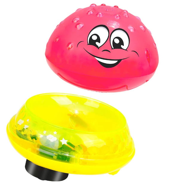 Jucarie de baie copii, tip stropitoare, lumini si sunete, rosie