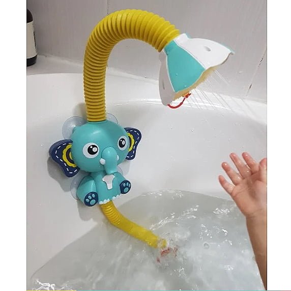 Jucarie de baie pentru bebelusi si copii, cu 4 ventuze, tip dus,+36 luni, galben - BUZ.RO
