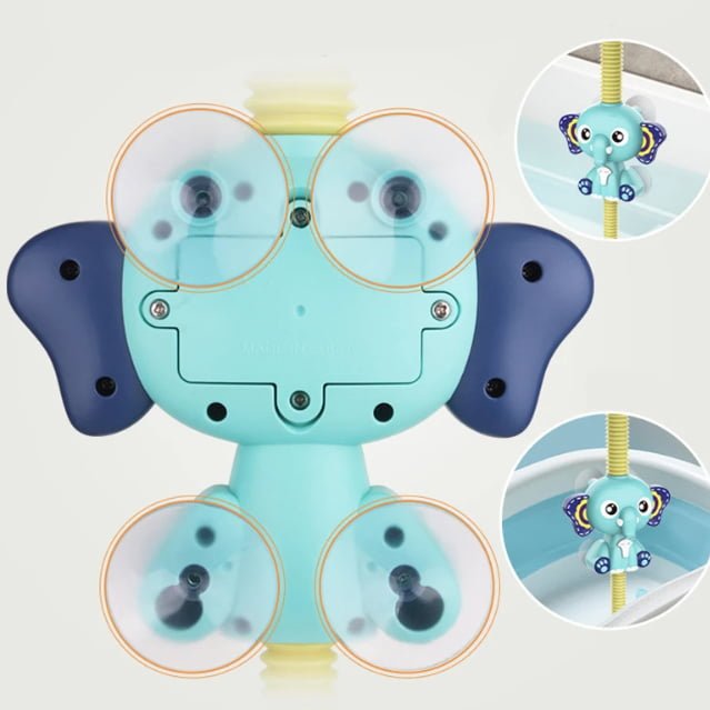 Jucarie de baie pentru bebelusi si copii, cu 4 ventuze, tip dus,+36 luni, galben - BUZ.RO