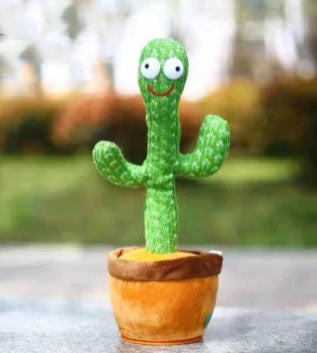 Jucarie interactiva, de plus, cactus dansator, pe baterii, cu repetare vocala