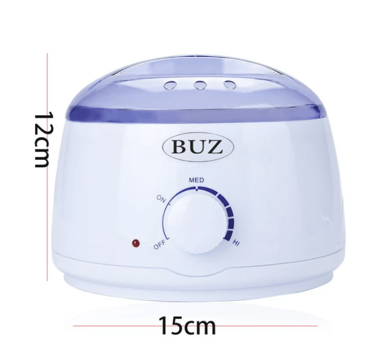 Kit de epilare cu ceara traditionala, incalzitor ceara 400 ml, ulei si betisoare, buz - BUZ.RO