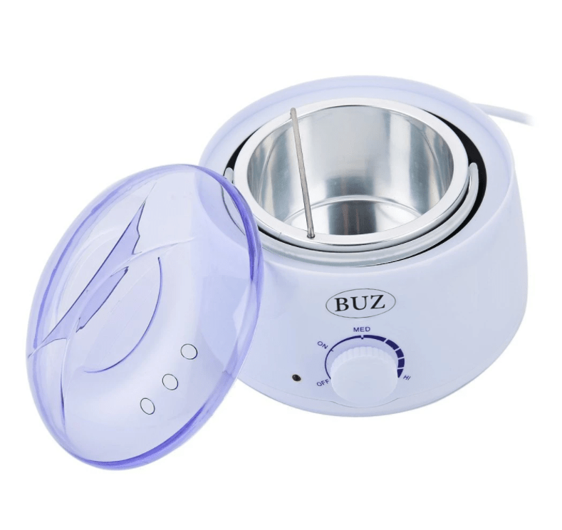 Kit de epilare cu ceara traditionala, incalzitor ceara 400 ml, ulei si betisoare, buz - BUZ.RO