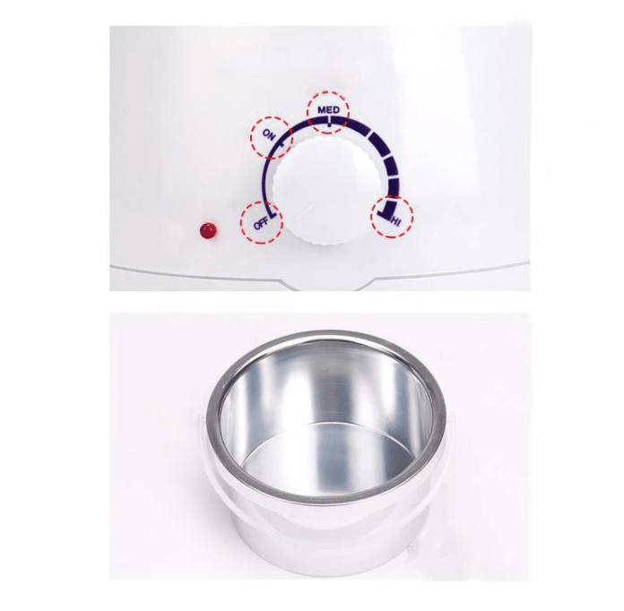 Kit epilare ceara, incalzitor ceara, ceara epilat, granule, 250gr, spatula lemn, ulei dupa epilare, traditionala - BUZ.RO