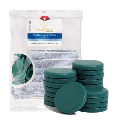 Kit epilare, incalzitor ceara, discuri, traditionala ulei, verde, 500gr - BUZ.RO