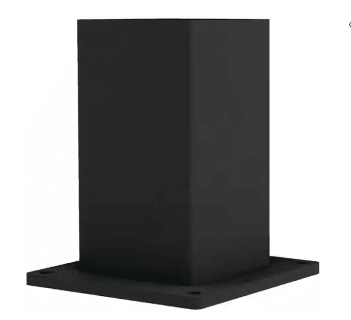 Kit pergola 3x4 M, structura metalica, conectori pergola/garaj, 8 conectori metal, culoare neagra, 100x100mm - BUZ.RO