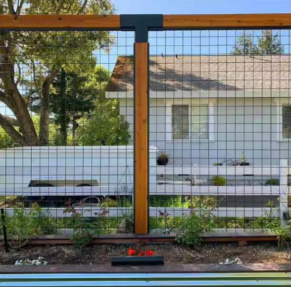 Kit pergola 8X3 M, structura metalica, conectori pergola/garaj, 12 conectori metal, culoare neagra, 100x100mm (Copy) - BUZ.RO