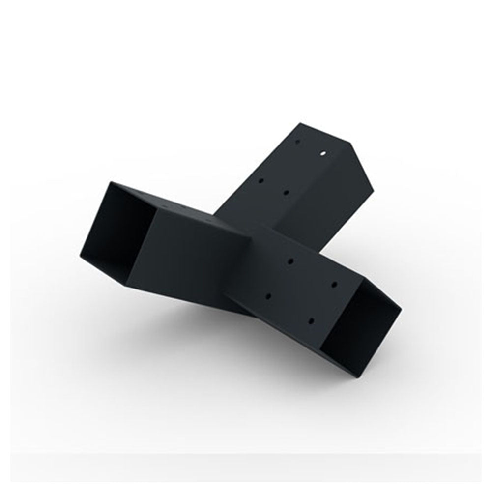 Kit pergola, conectori pergola, 10 conectori metal, culoare neagra, 100x100mm