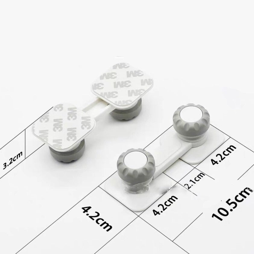 Kit protectie copii, set 18 piese mobilier si prize, sigurante universale incuietori magnetice sertare si usi, dulapuri - BUZ.RO