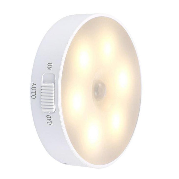 Lampa LED cu senzori de miscare, incarcare USB, portabila, pentru dressing, hol, scari, dulap de bucatarie, garaj, camera bebelusului, lumina calda - BUZ.RO