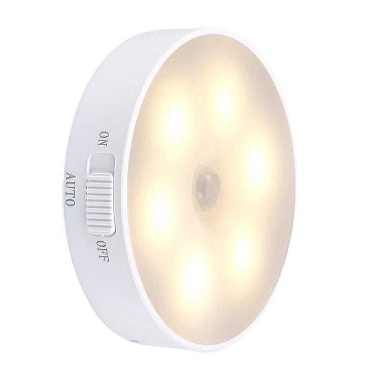 Lampa LED cu senzori de miscare, incarcare USB, portabila, pentru dressing, hol, scari, dulap de bucatarie, garaj, camera bebelusului, lumina calda