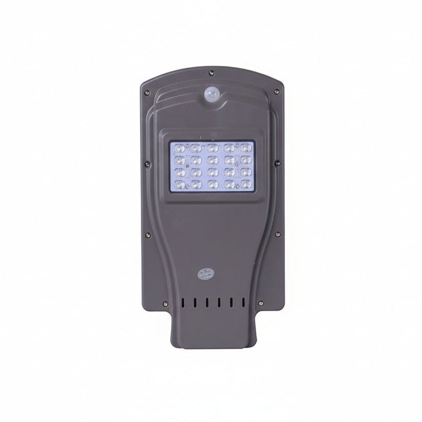 Lampa solara gradina, panou solar, 20w, surse led, 60 LED, tip buton, lumina, senzor voce, senzor uman, materia ABS+PC, impermeabila, IP65 - BUZ.RO
