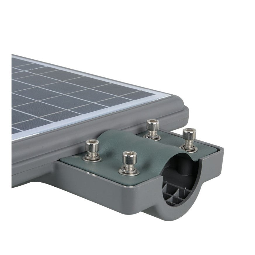 Lampa solara gradina, panou solar, 20w, surse led, 60 LED, tip buton, lumina, senzor voce, senzor uman, materia ABS+PC, impermeabila, IP65 - BUZ.RO