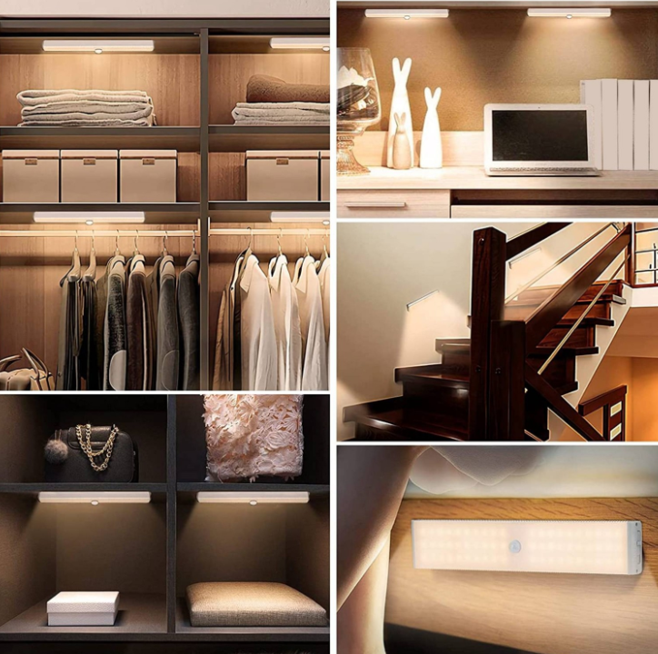 Lampa, aplica, cu 120 leduri albe, lumina calda, incarcare usb, alba