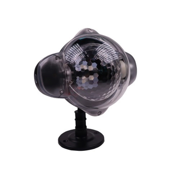 Laser exterior cu efect de craciun, fulgi albi curgatori, ip65