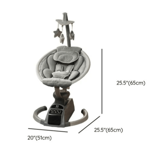 Leagan electric bebe, balansoar bebelusi, cu melodii, aplicatie monitorizare telefon, - BUZ.RO