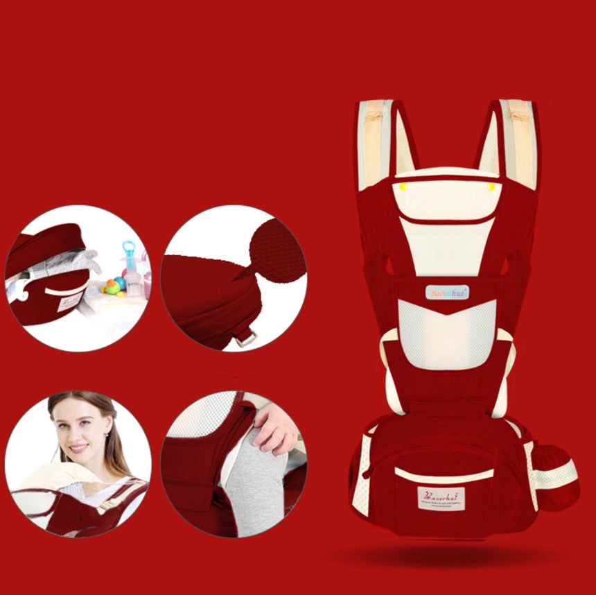 Marsupiu ergonomic, pentru bebe, 3-36 luni, ajustabil, model bufnita