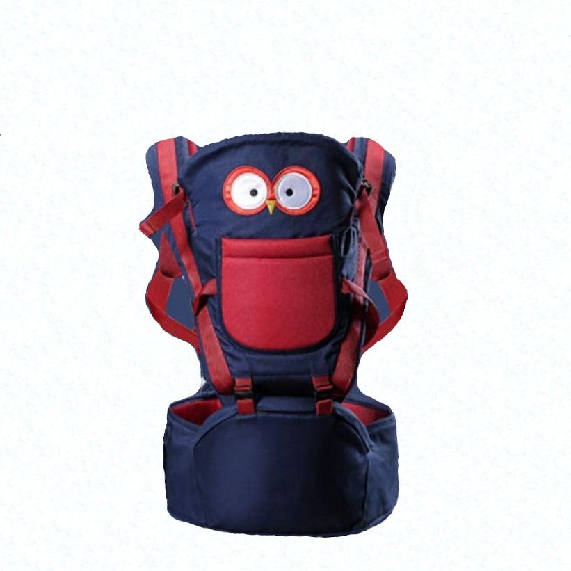 Marsupiu ergonomic, pentru bebe, 3-36 luni, ajustabil, model bufnita