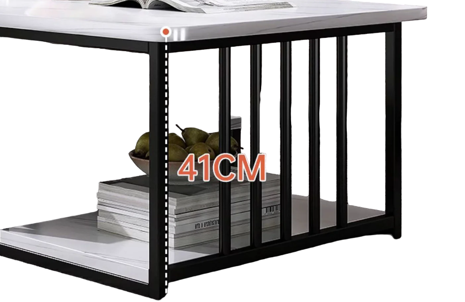 Masuta cafea, masuta living, marmura artificiala, aspect minimalist, modern, 120x60x42 cm