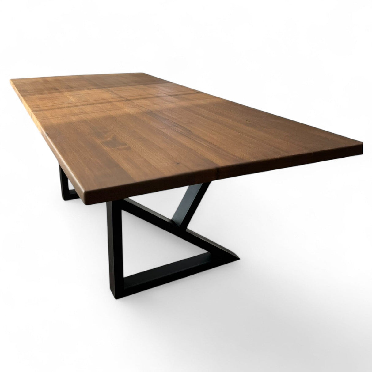 Masa lemn de tei, cu picioare metal, 200x95x78 cm, Liz - BUZ.RO