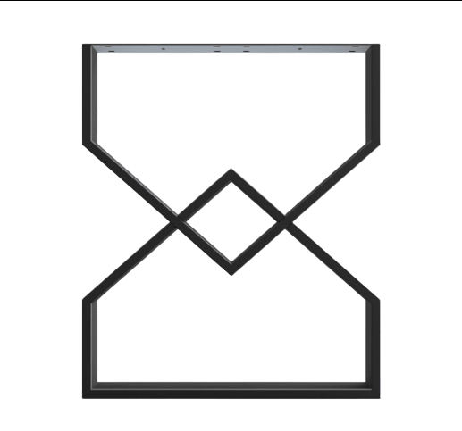 Masa lemn de tei, cu picioare metal, 200x95x78 cm, Zia - BUZ.RO