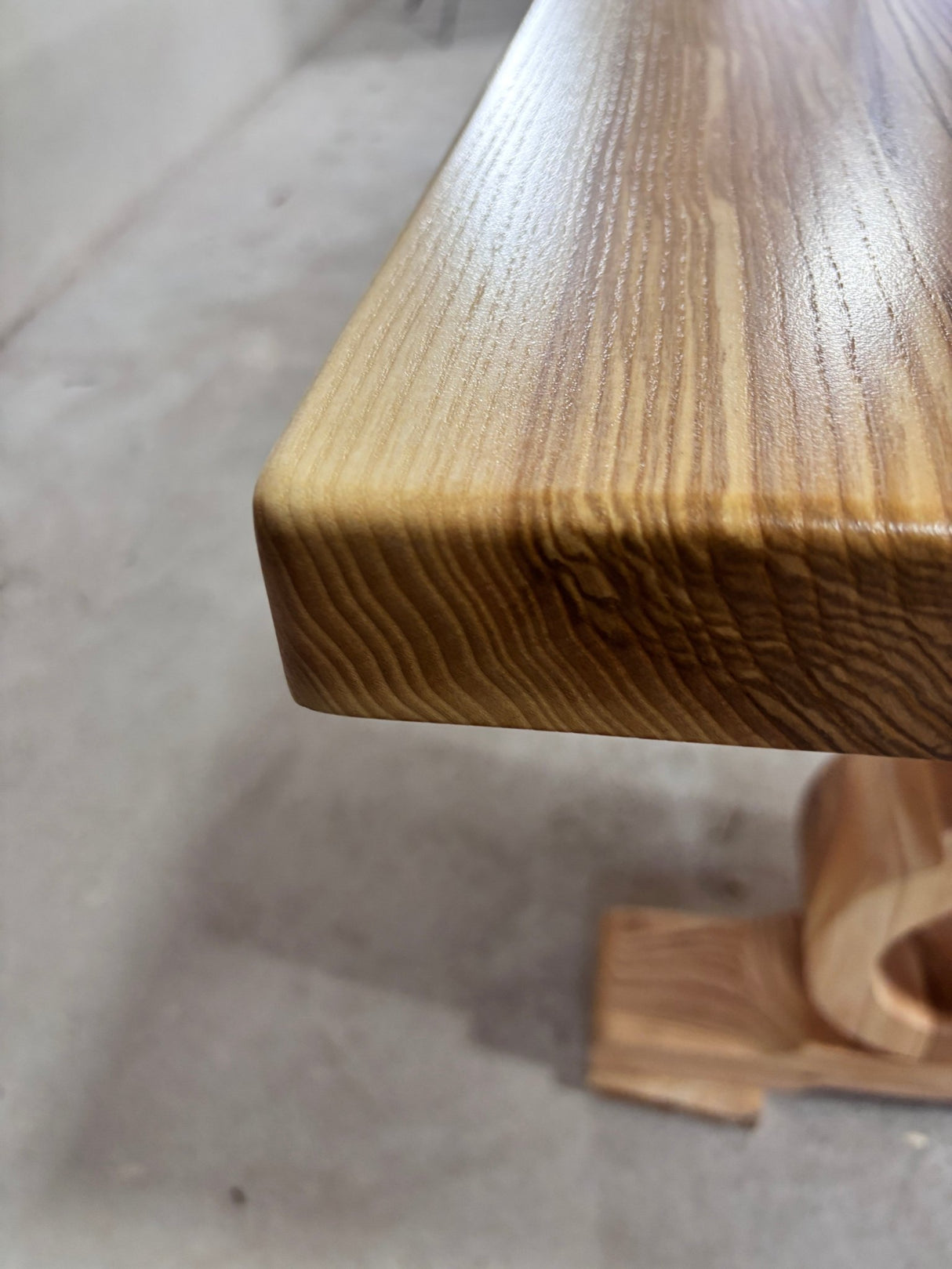 Masa lemn masiv, cu cadru din lemn masiv, Ofelia, 240x100x76 cm - BUZ.RO