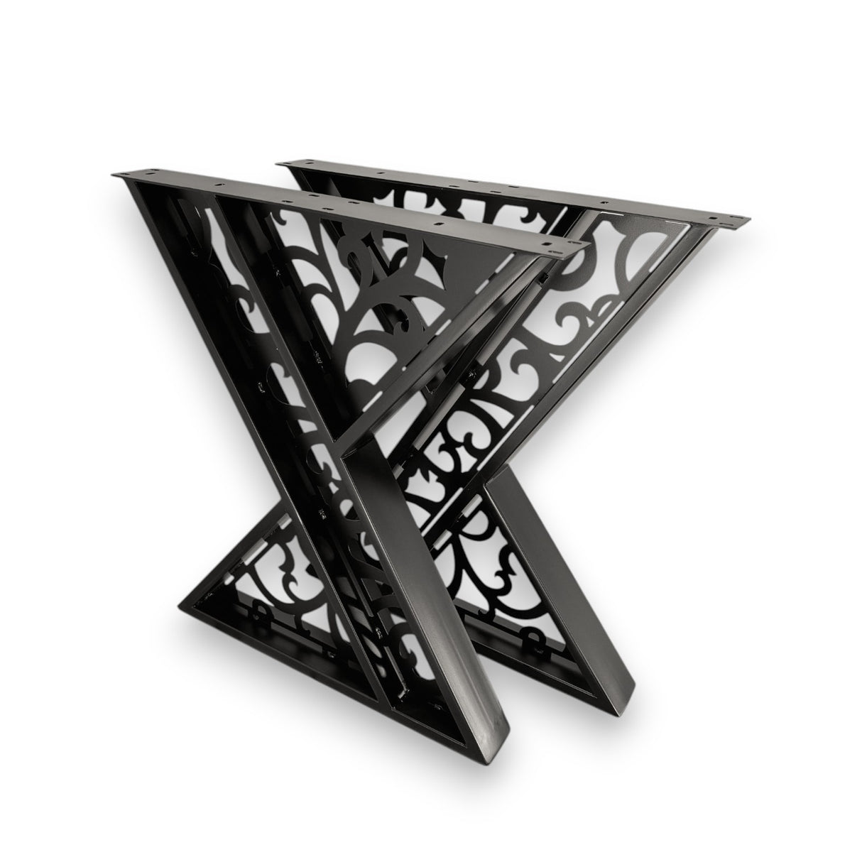 Masa lemn tei, cu picioare masa metal, Sidney, 200 L* 95 l* 76.5 H cm