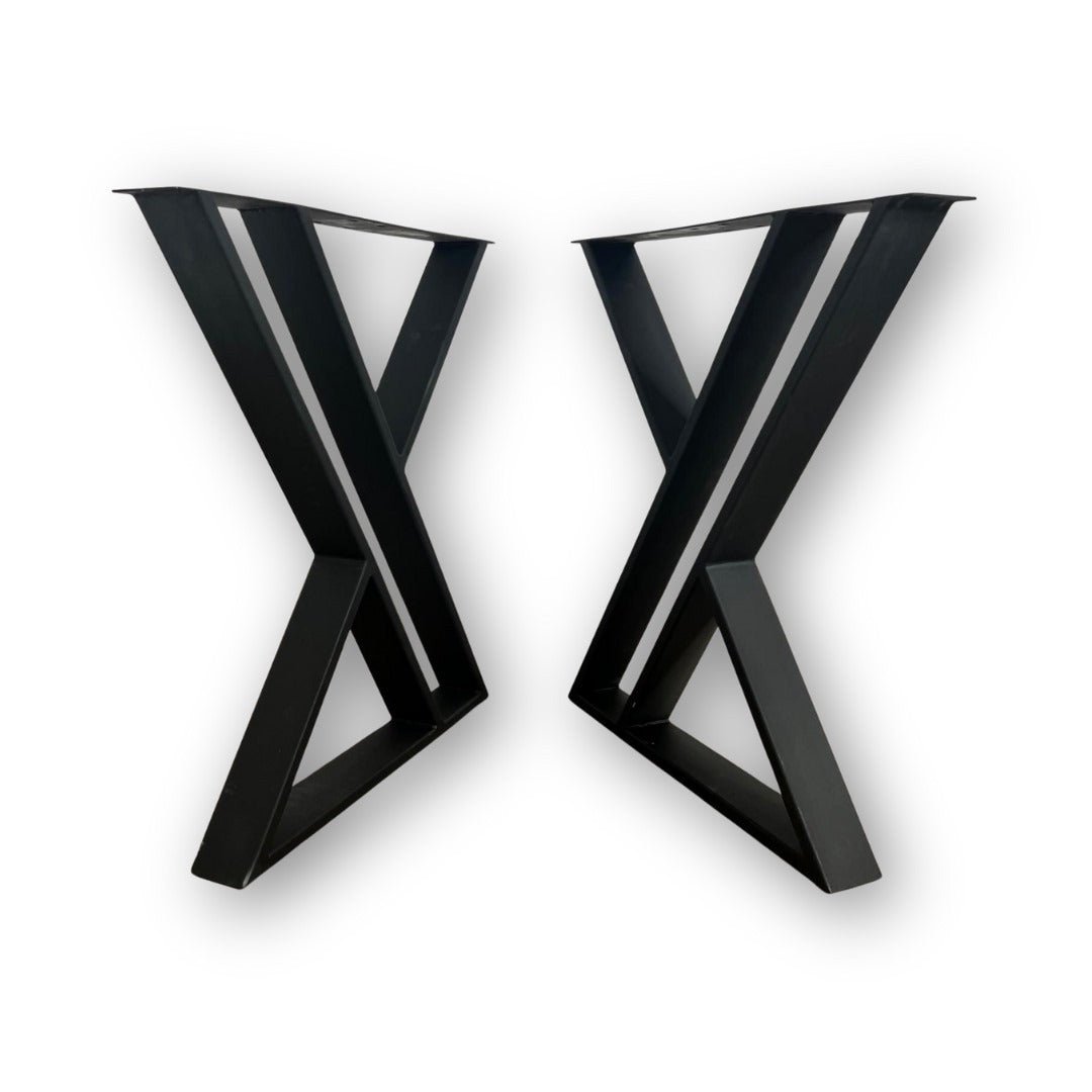 Masa lemn tei, cu picioare masa metal, Violette, 200 L* 95 l* 75.5 h cm - BUZ.RO