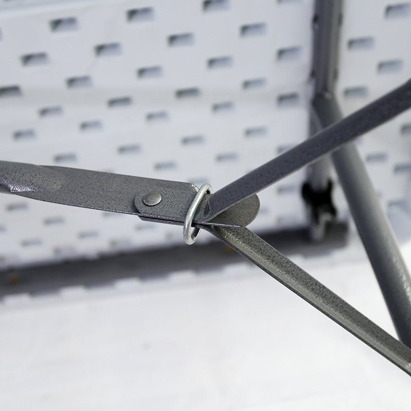 Masa pliabila pentru camping, gradina sau terasa, pescuit, 180 cm, portabila, alb gri - BUZ.RO