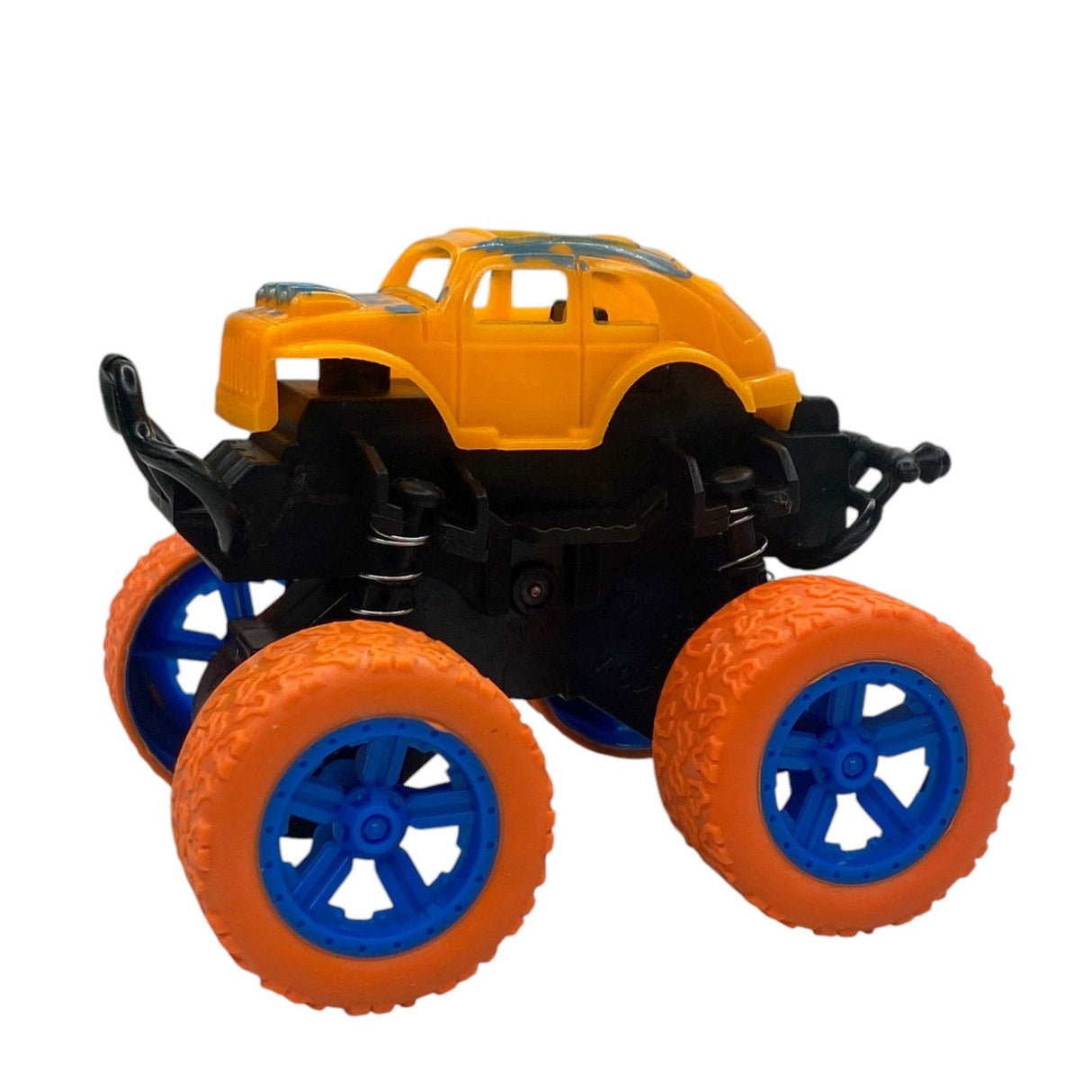 Masinuta de teren copii , monster truck ,rotire 360 grade orange - BUZ.RO