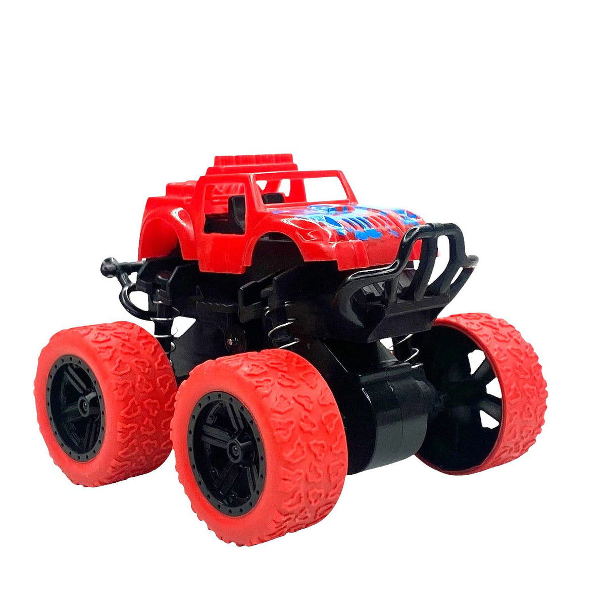 Masinuta de teren copii , monster truck ,rotire 360 grade red - BUZ.RO