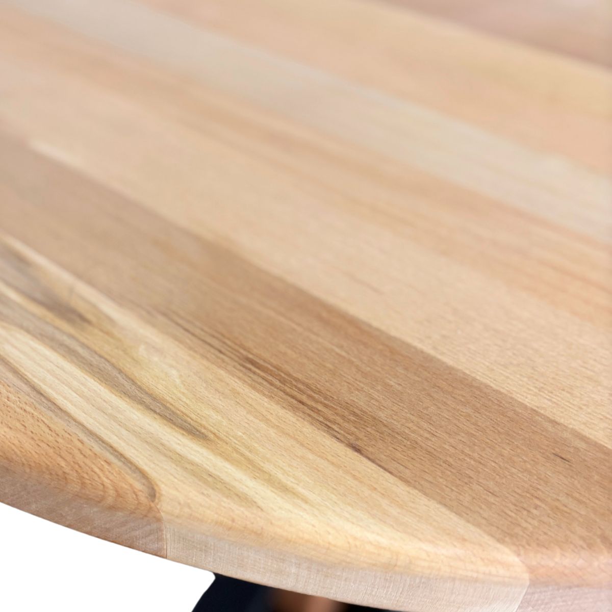 Masuta cafea, masuta living, cu blat lemn tei, picioare masa metal, Caroline, 75.4x97.5 cm