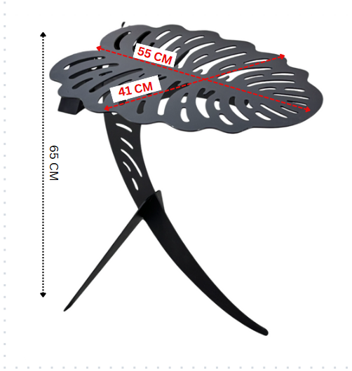 Masuta cafea, masuta laptop pat, portabila, multifunctionala, pentru living, modern, picior metalic METAL