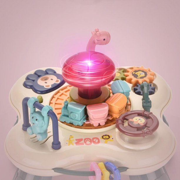 Masuta interactiva pentru bebelusi, copii, cu sunete si jucarii, lumini, educationala