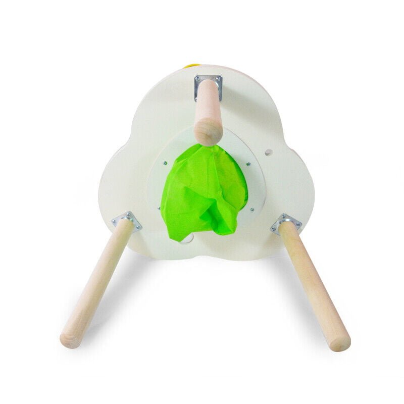 Masuta senzoriala pentru bebelusi, cu diverse actitivitati, din lemn, 46x43cm - BUZ.RO